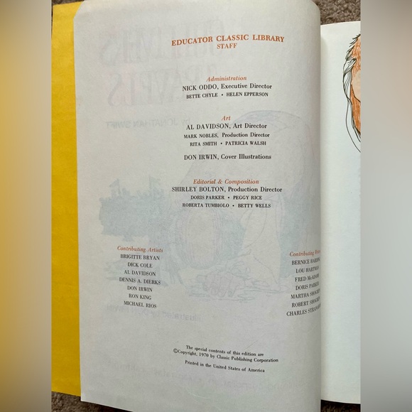 GULLIVER'S TRAVELS, Jonathan Swift (1970) Illustrated by Don Irwin Hardcover - Picture 4 of 16